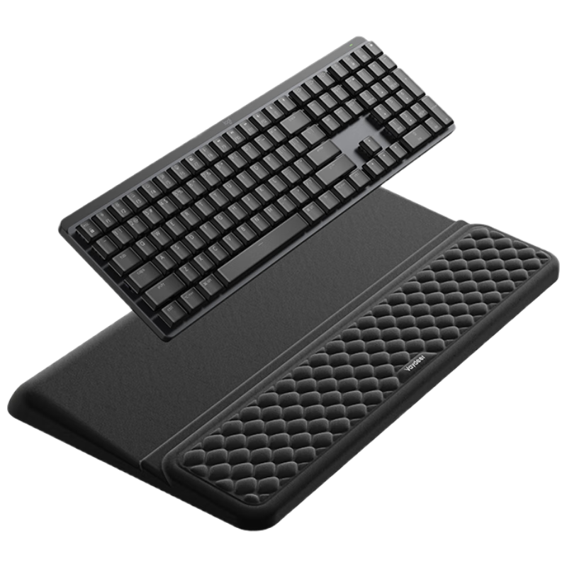 Deerwei Gaming Mechanical Keyboard Wrist Rest 2-in-1 Keyboard Wrist Support Integrated Memory Foam Wrist Pad Office Game Casual Wrist Protector Support Cushion