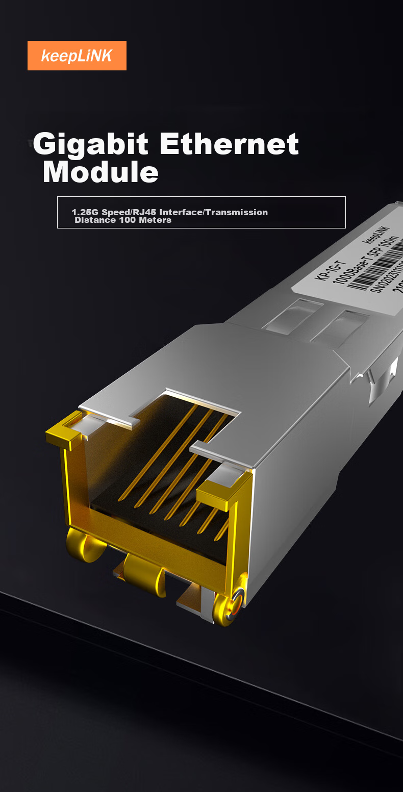 KeepLINK KP-XS2D 10 Gigabit Single-Mode Dual-Fiber SFP Optical Module, LC Interface, 1310nm, 20 Kilometers 1