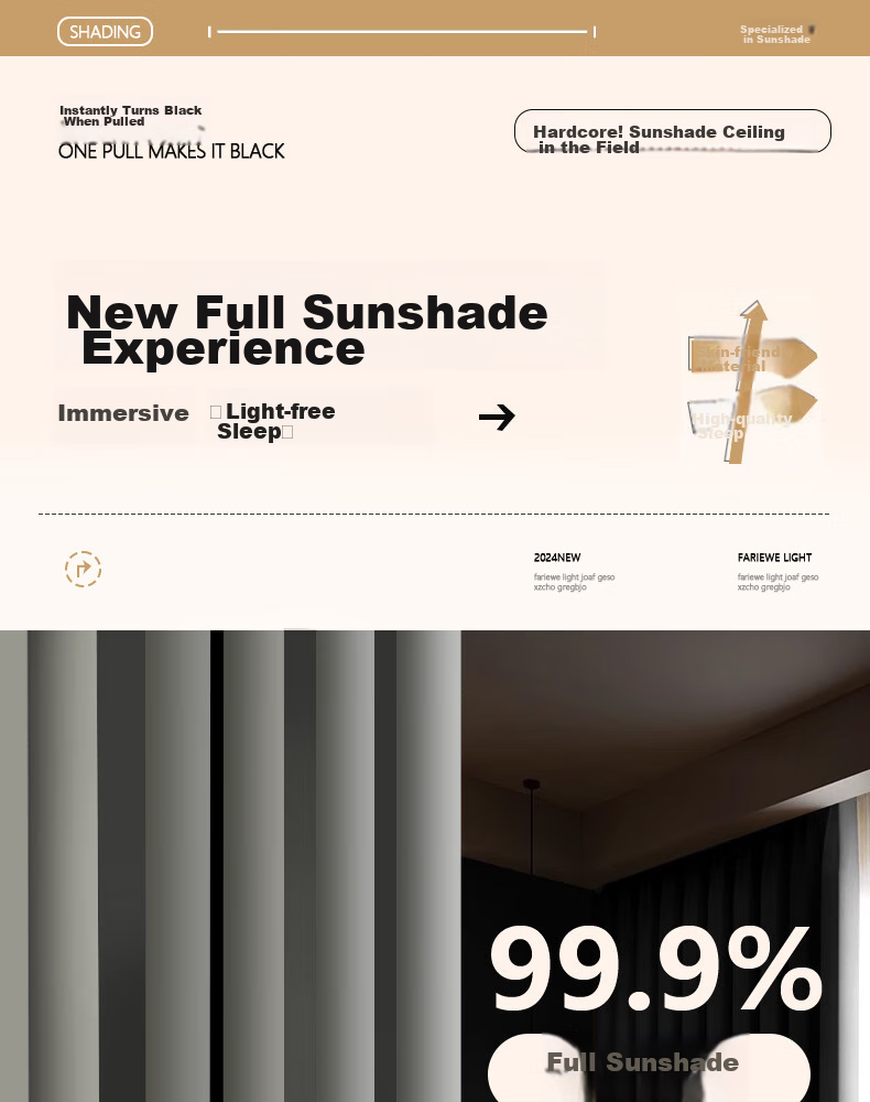 Ali Blackout Curtains, Sunshade Blinds, Ready-Made, No Drilling Required, UV Protection, Hook-Style, Soundproof Window Treatments 1