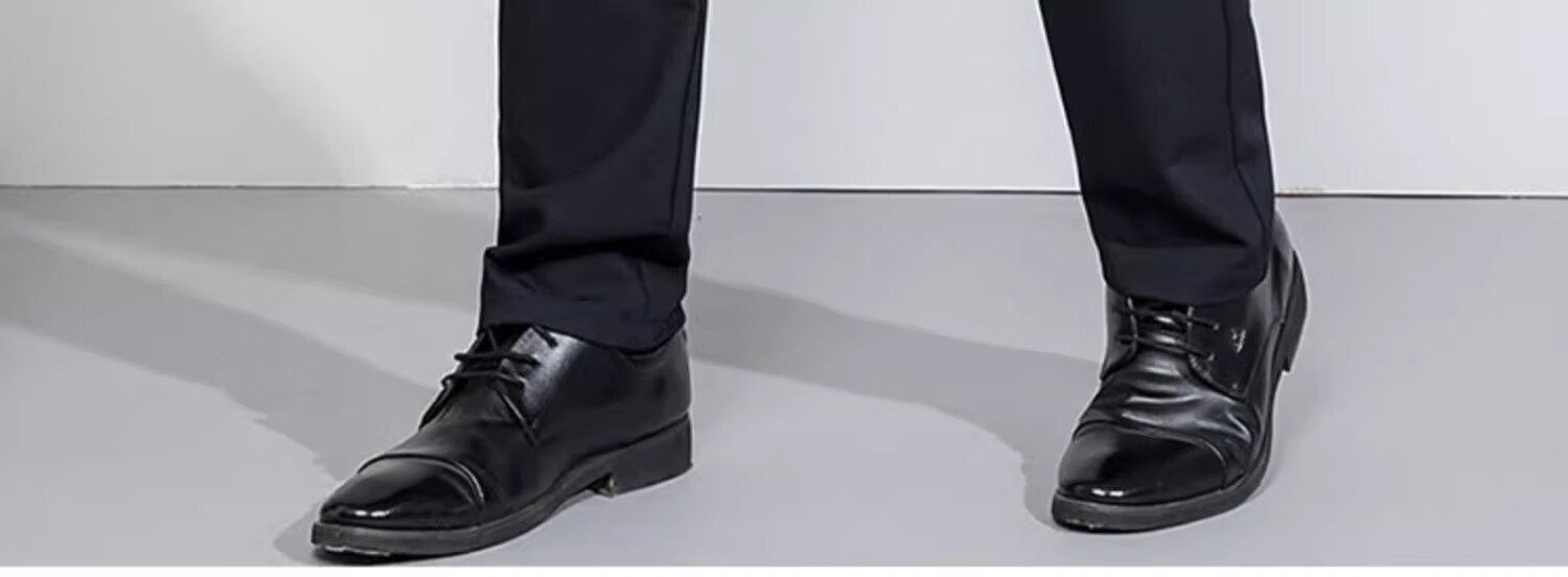 MONTAGUT [Wrinkle-Resistant And Easy-Care] Summer Solid Color Versatile Business Men's Dress Pants, Draping Mid-Rise Cool-Feeling Long Pants 4029 2