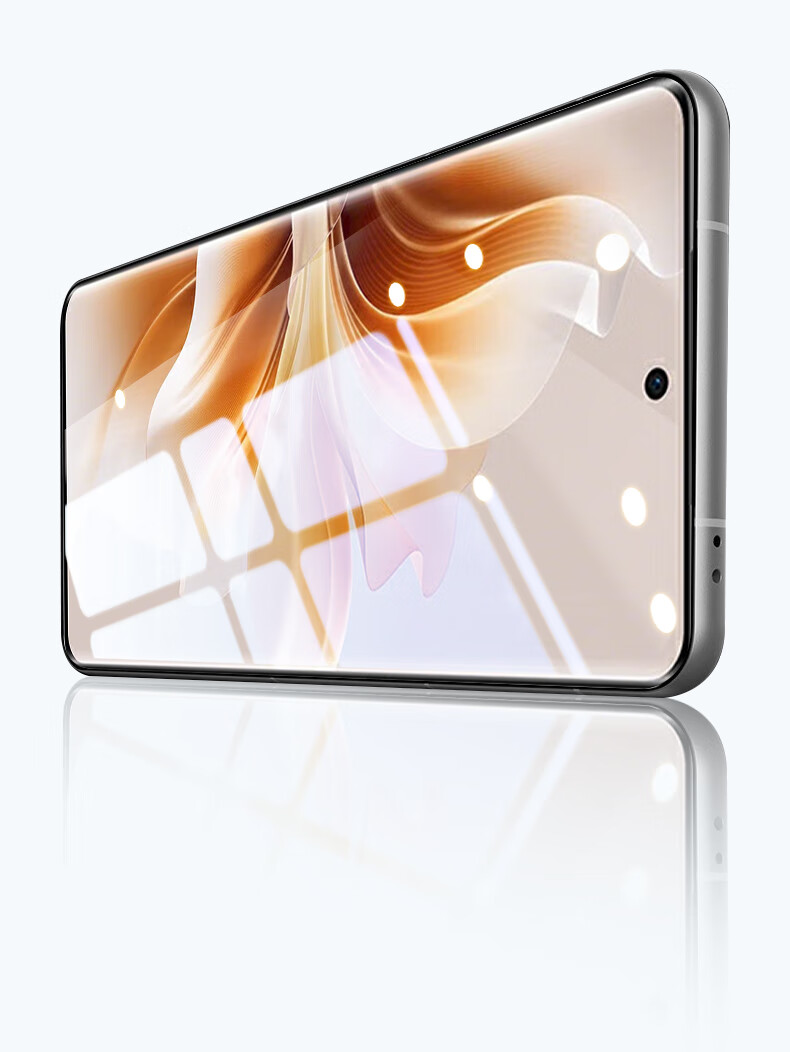 Baoluo [Damage Compensation] Tempered Glass Screen Protector for OPPO Reno11 Pro Curved Full Screen HD Anti-Scratch Anti-Fingerprint Film 2