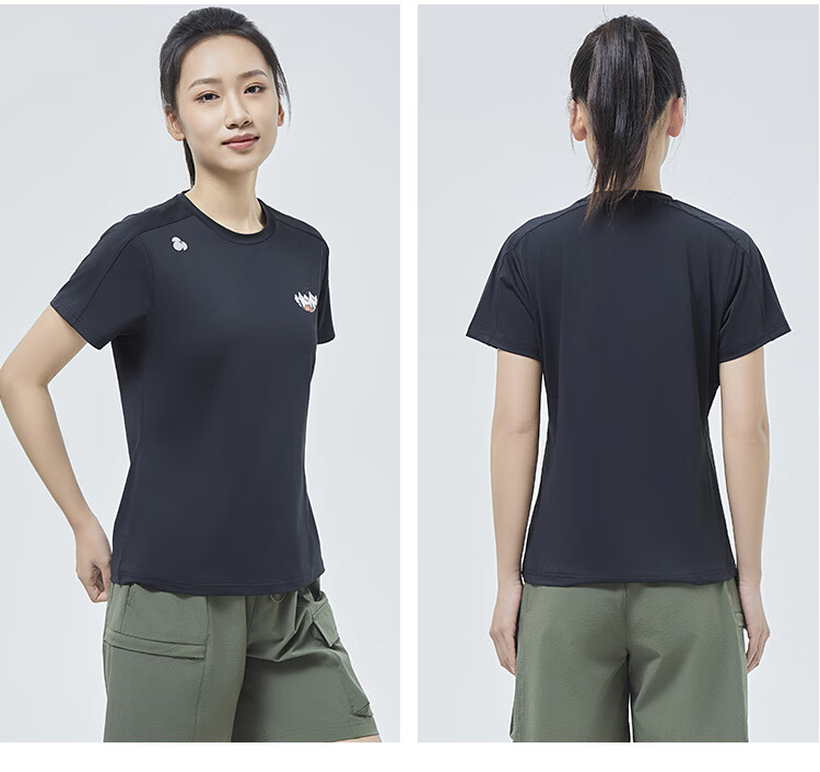 SCALER Ice Rainbow Quick-Dry T-Shirt for Men And Women, Spring/summer New Arrival, Sports Running Breathable Round Neck Outdoor Short Sleeve F4115567 44