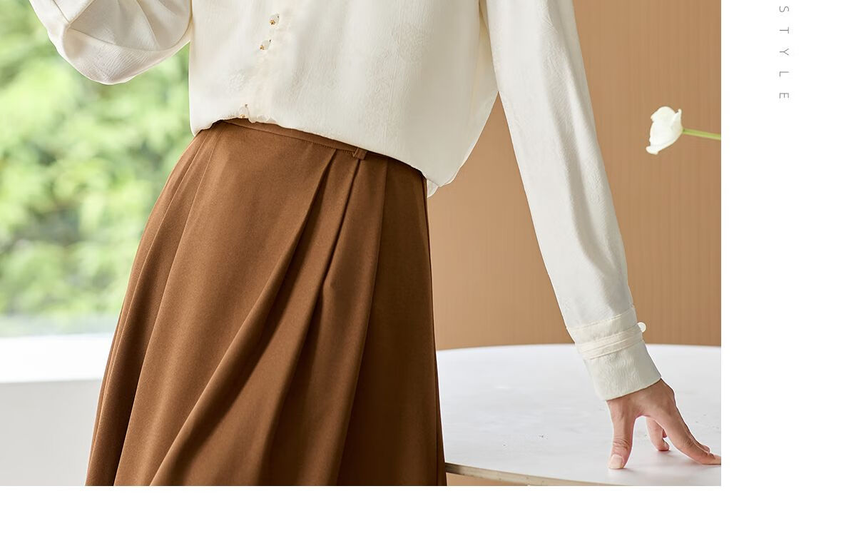 Chushen Spring And Autumn New Chinese-Style Long-Sleeve Shirt for Women, Suitable for New Year's Party Outfit, Oriental Minimalist Luxury Style Blouse Top S143C2003 13