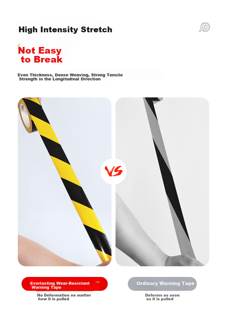Yongguan PVC Warning Floor Sticker Tape, Rice Character Pattern, Window Size 48mm*33m/single Roll, Positioning Mark, Fire Safety Caution Line, Isolation Tape, Identification, Wind-Resistant Fixed Window, Yellow 6
