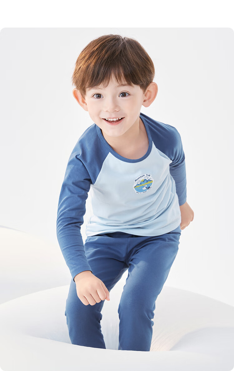BALABALA Girls' Cotton Thermal Underwear Set Autumn Long Johns for Children Kids Sleepwear 209925169004 5