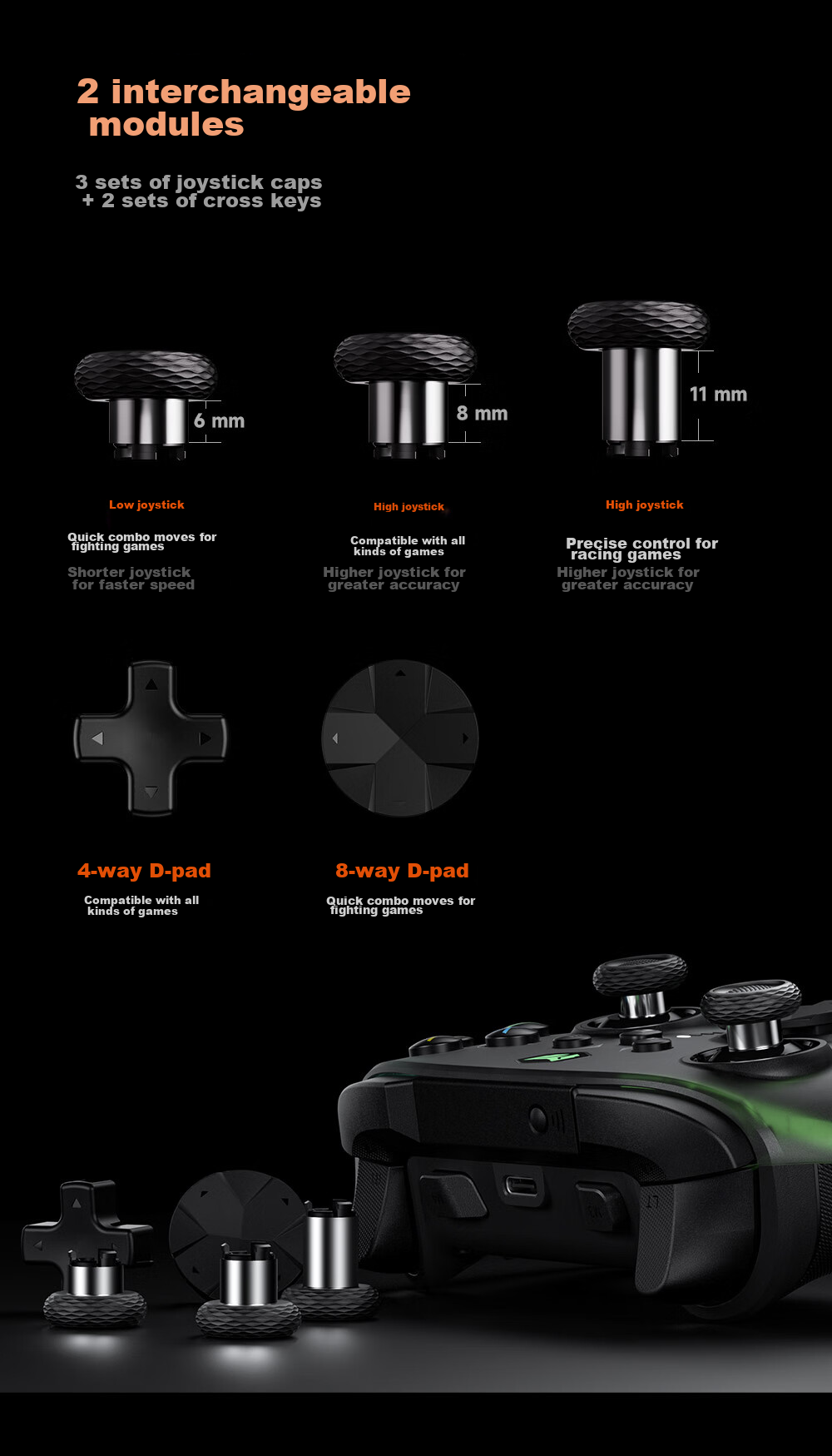 Mojiang Rainbow 2 PRO Wireless Game Controller Switch/NS/PC Xbox Bluetooth Motion-Sensing Apex Black Myth: Wukong/Monster Hunter: Strides of Destiny Standard Editio 21