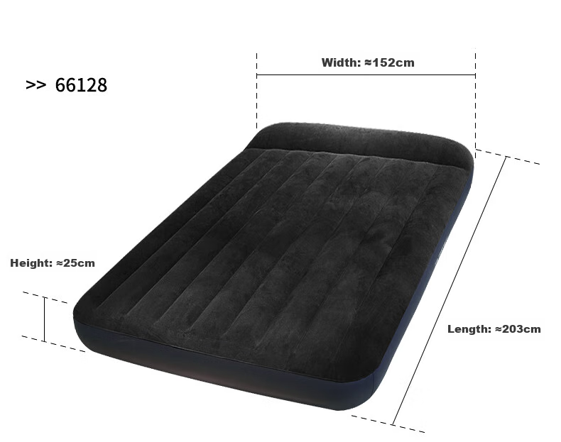 INTEX Built-In Electric Pump USB Port Three-Person Automatic Inflatable Mattress Nap Tent Pad Moisture-Proof Mat Folding Bed 66129N 16