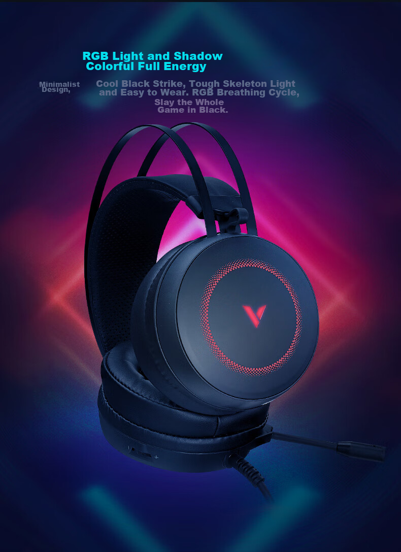 Rapoo VH800Pro Wireless Quad-Mode Gaming Headset Over-Ear Delta Operation FPS Valorant Esports Chicken Dinner Sound Positioning Multi-Device Compatible White Blue 3
