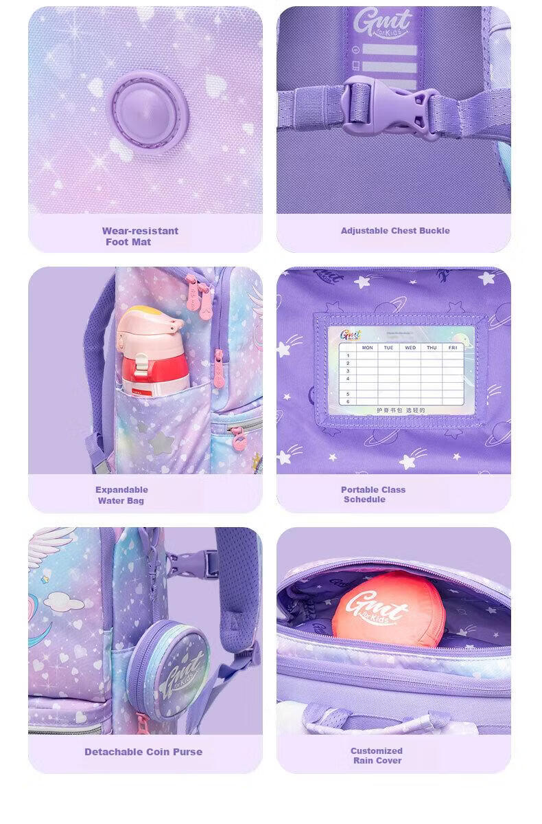 Gmt for Kids Children's Backpack, Lightweight Spine-Protecting And Load-Reducing Shoulder Bag for Primary School Students, Large Capacity Gift for Grades 1-4 Girls, Starlight Mermaid Desig 15