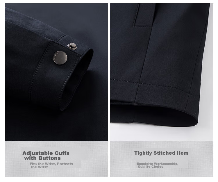 FIRS Lapel Jacket, Business Style, Mulberry Silk, Smooth Texture, Soft, Wrinkle-Resistant, Classic Fit, Slim-Fit, Simple Solid Color Jacket 8