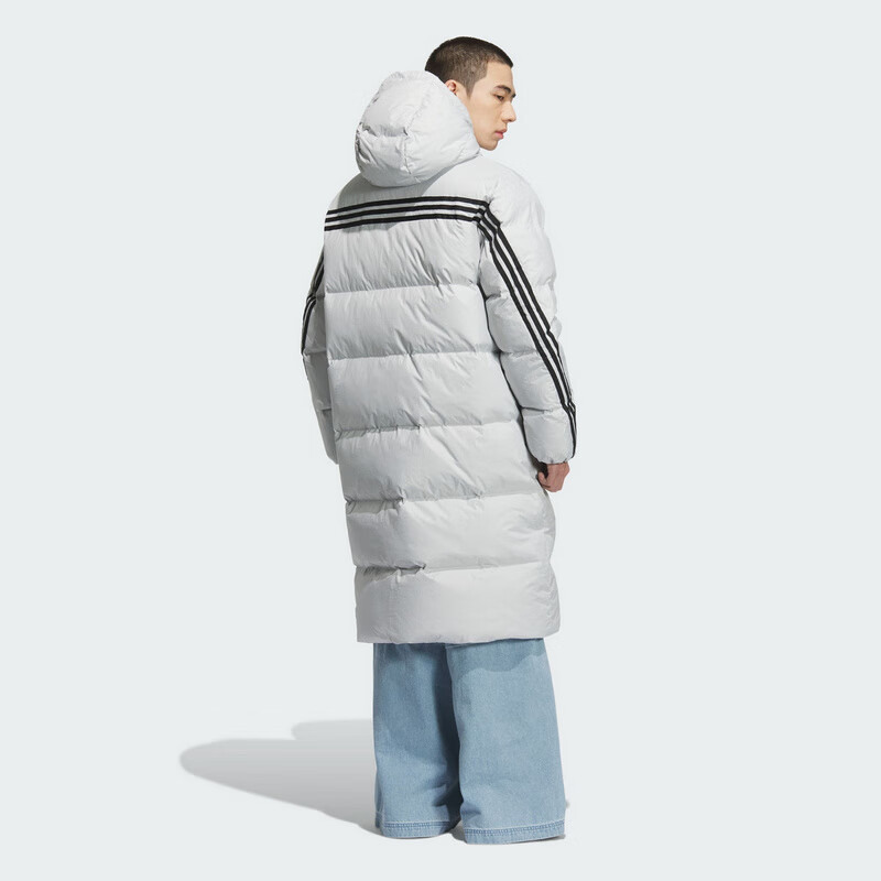 Adidas Originals Unisex 3S LONG DOWN U Long Down Jacket KC2566 White L 2