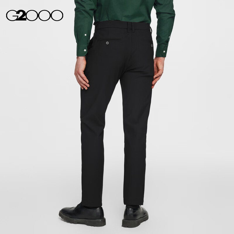 G2000 [Anti-Static] Spring And Autumn Mall-Matching Soft Comfortable Business Commute Formal Dress Pants, Black, Size 31