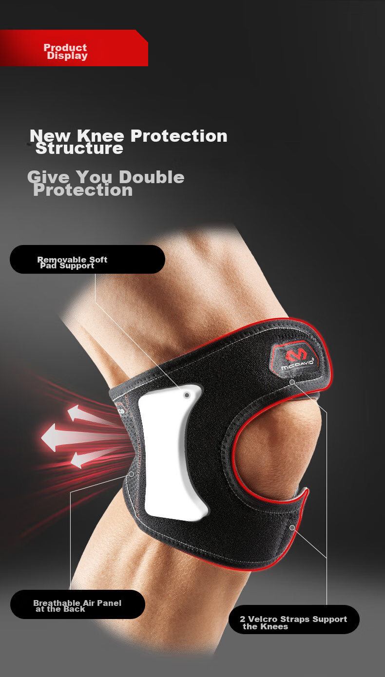 McDavid Hiking Running Cycling Outdoor Sports Knee Support, Adjustable Basketball Protective Knee Brace, Size S/M 3