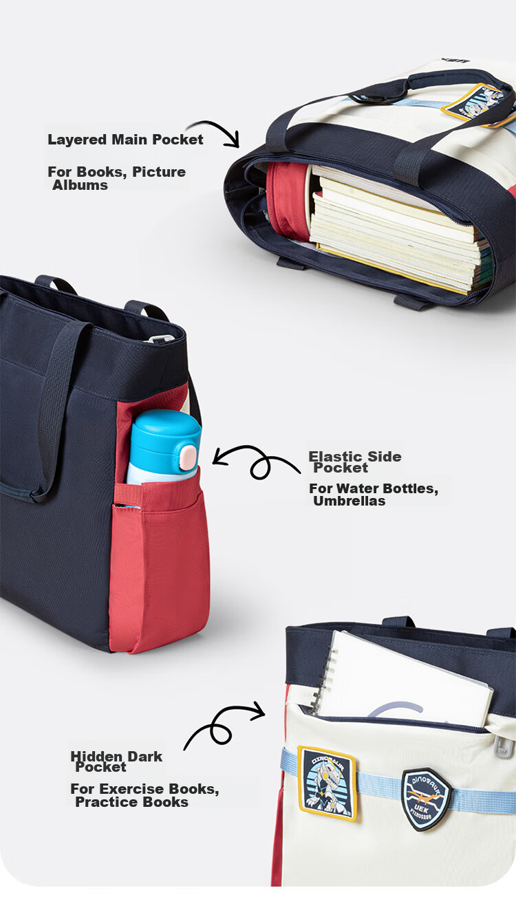 UEK Elementary School Tutoring Bag, Portable Children's Handbag, Cute After-School Bag, Crossbody Bag, Art Bag, Unicor 6