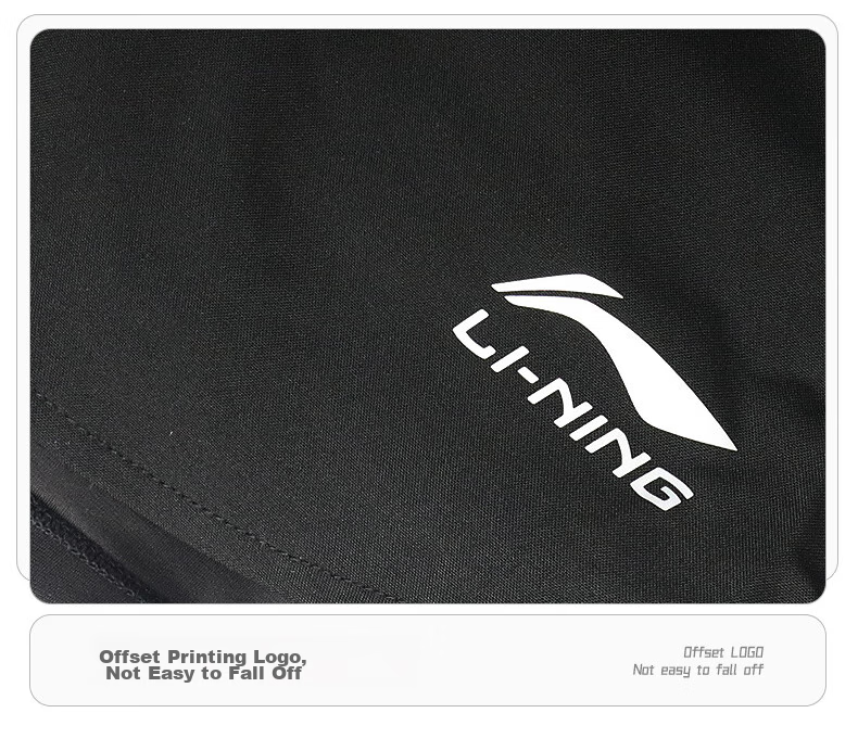 LI-NING Swimming Trunks, Double-Layer Anti-Embarrassment, Knee-Length Swim Shorts, 607/3961 Basic Knee-Length Black, XXXL 9
