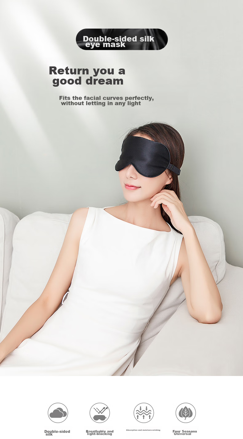 JOYTOUR 3D Eye Mask, Sleep Light-Blocking Thin Breathable, Men And Women Nap Travel Sleep Eye Mask, Black with Earplugs Included 1