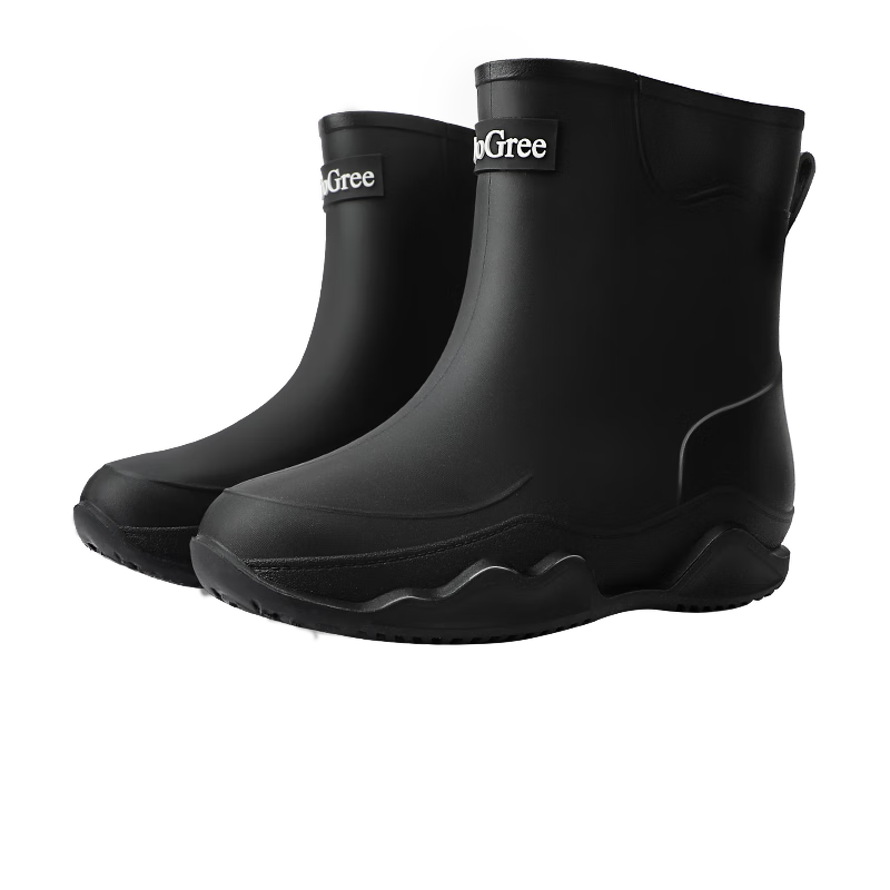 SooGree Mid-Calf Rain Boots for Men And Women, Couples' Outdoor Camping Fishing Car Washing Hiking Cycling Waterproof Non-Slip Wear-Resistant Work Shoes