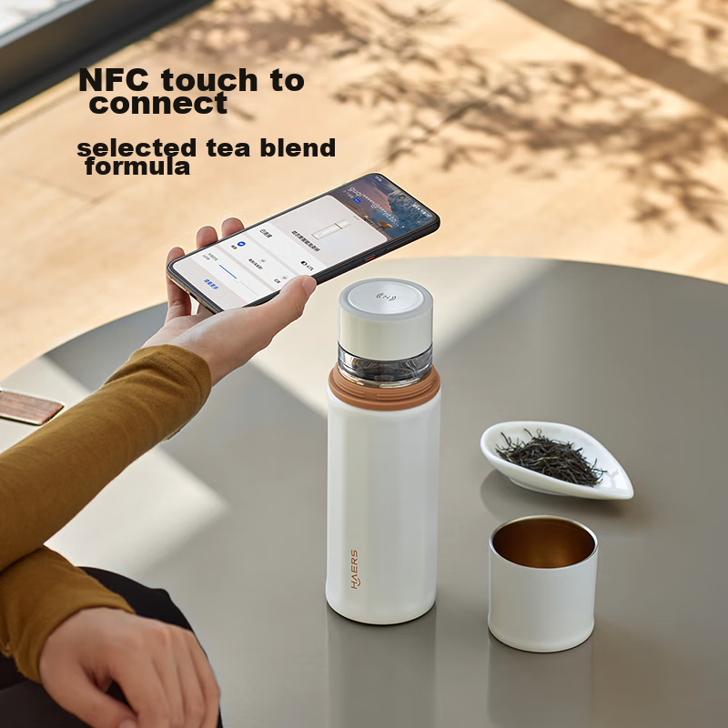 Huawei Smart Selection Haers Intelligent Tea Infuser Cup, Tea-Water Separation Cup, Titanium-Coated Insulated Cup, 450ml Water Bottle, Birthday Gift for Men And Women