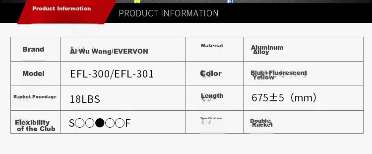 EVERVON Badminton Racket Set, Ultra-Light And Durable, for Adults And Students, Entertainment Model 301+300 Rackets, Shuttlecocks Included 3