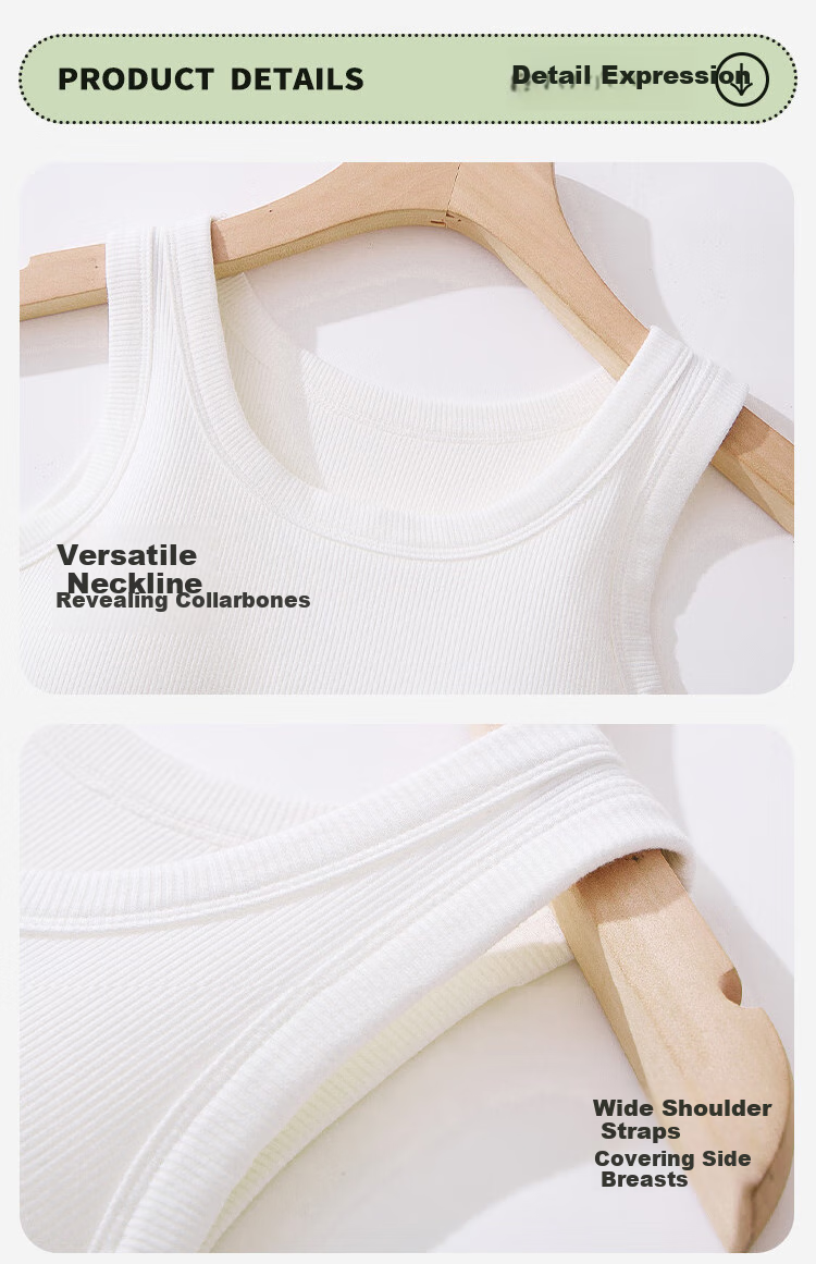 Urban Beauty [Mulberry Silk Moisturizing] Cotton Camisole with Built-in Bra Pad, Side Coverage, Antibacterial, Wearable as Outerwear or Innerwear for Women 11