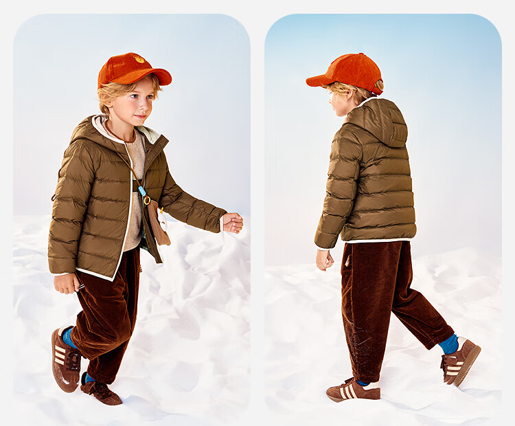 Minibala Kids Unisex Waterproof Hooded Down Jacket Winter 2025 8
