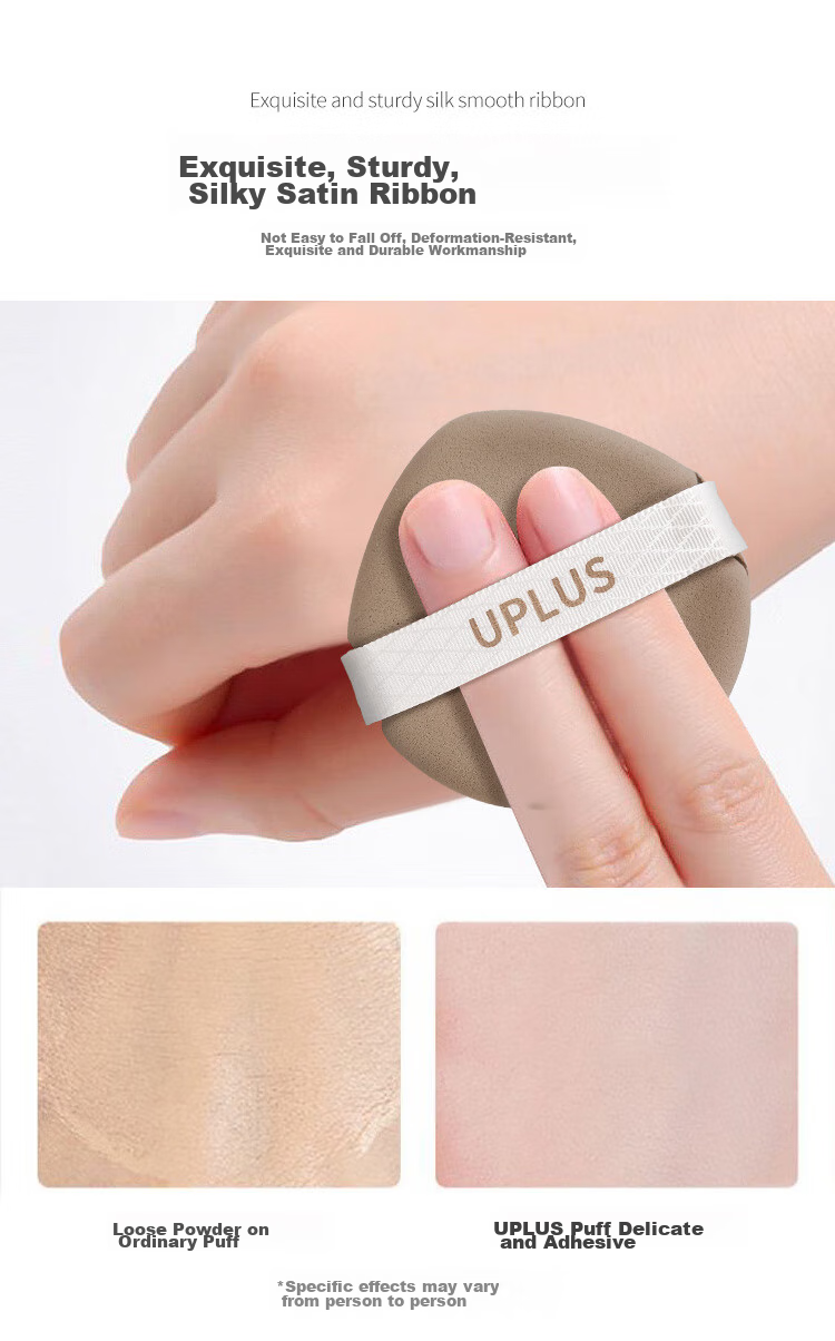 UPLUS Silky Double-Sided Air Cushion Powder Puff Foundation Liquid Powder Puff 2 Pieces, Marshmallow Powder Puff for Dry And Wet Use, No Powder Absorptio 8