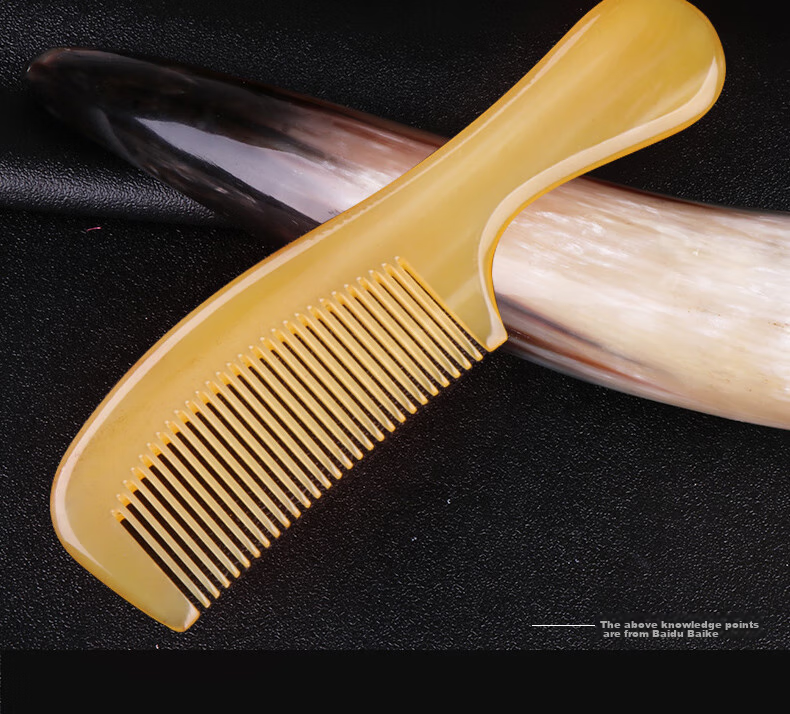JEPPE Natural Ox Horn Comb, Detangling Comb, Hair Brush, Anti-Static Styling Comb, Gentle on Hair, Birthday Gift for Girlfriend 6