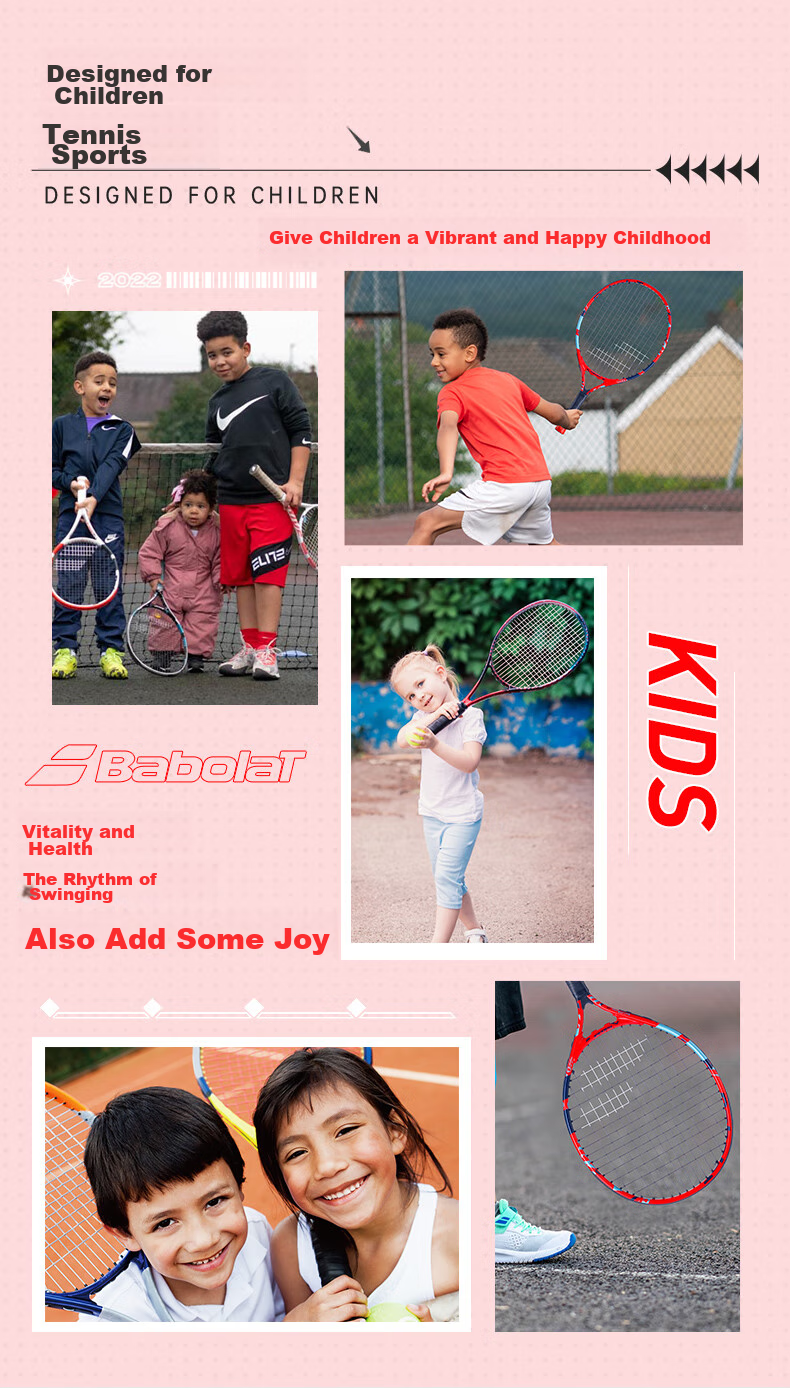 Babolat Children's Tennis Racket, Elementary School Student Toy, Beginner's 19-Inch Stringed Tennis Racket 1