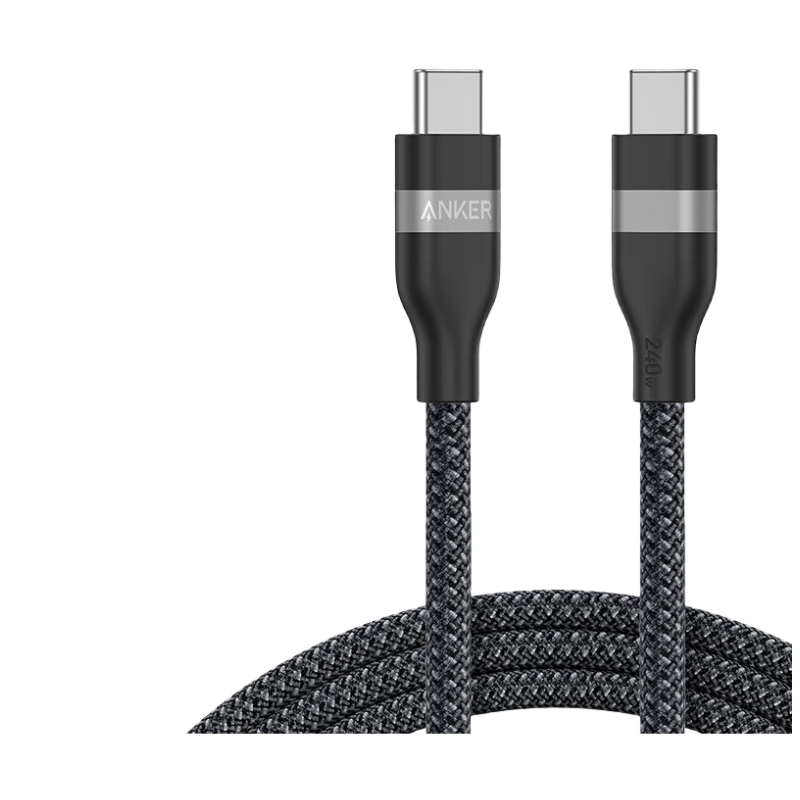 ANKER Apple Charging Cable, Dual Type-C Compatible, Suitable for IPhone 18/17/16 Pro Max, Mac Computers, DJI Pocket 3/4 Cameras, 240W Fast Charging Data Cable