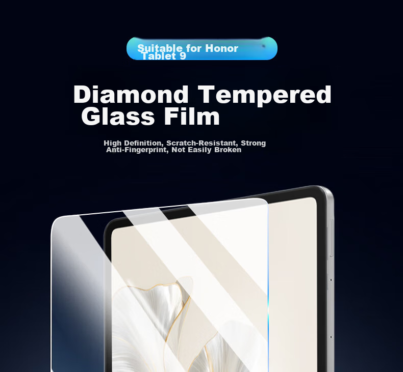 Aolang Tempered Glass Screen Protector for HONOR 9 Pro/V8 Pro 12.1-Inch Tablet, High-Definition, Wear-Resistant, Scratch-Resistant, Full Coverage Protective Film 1