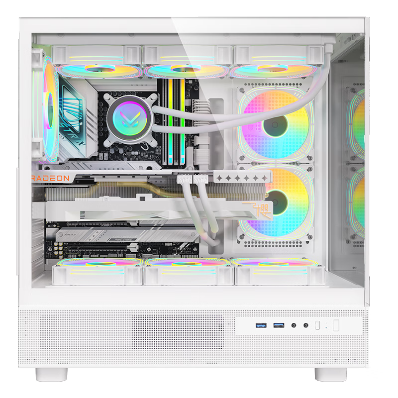 Корпус для ПК FPMAX Time Crystal Z8 Seaside View, ATX, белый
