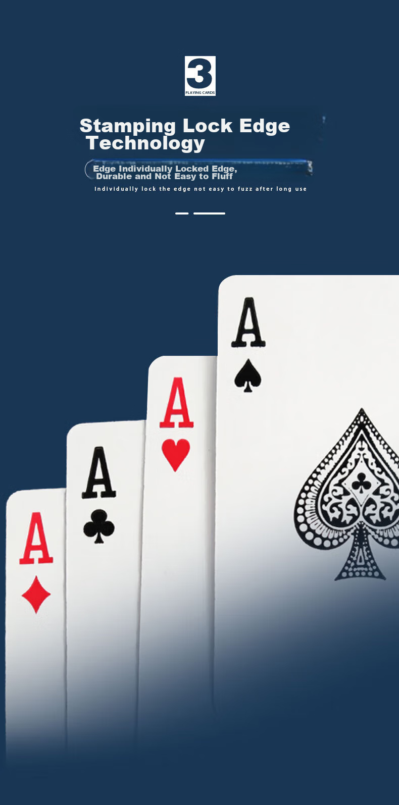 Binwang Poker Cards Premium Series, High-Quality Durable Playing Cards for Gatherings And Entertainment, Suitable for Table Games, 100 Decks, 8006 3