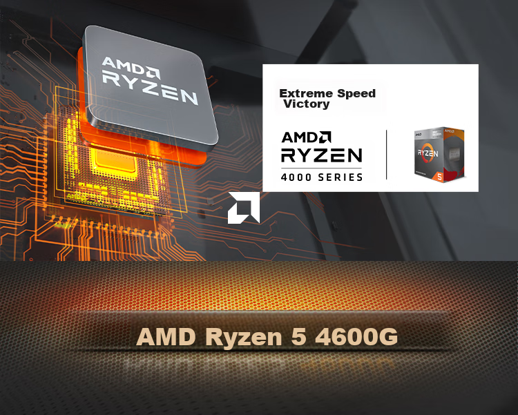 AMD Ryzen 5 4500 Processor (R5), 7nm, 6 Cores 12 Threads, Max Boost Clock up to 4.1GHz, 65W, AM4 Socket, Boxed CPU 1