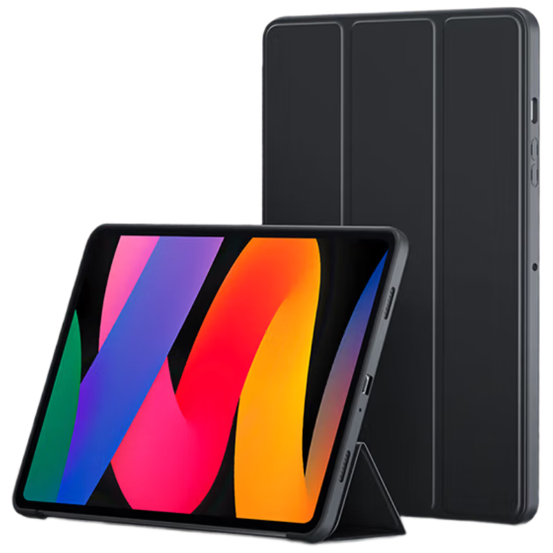 BIAZE Protective Case for Redmi Pad SE 2023 Model, 11-Inch Tablet Cover, Smart Sleep/Wake Function, Full Protection Soft Back Shell PB485-Kangang Black