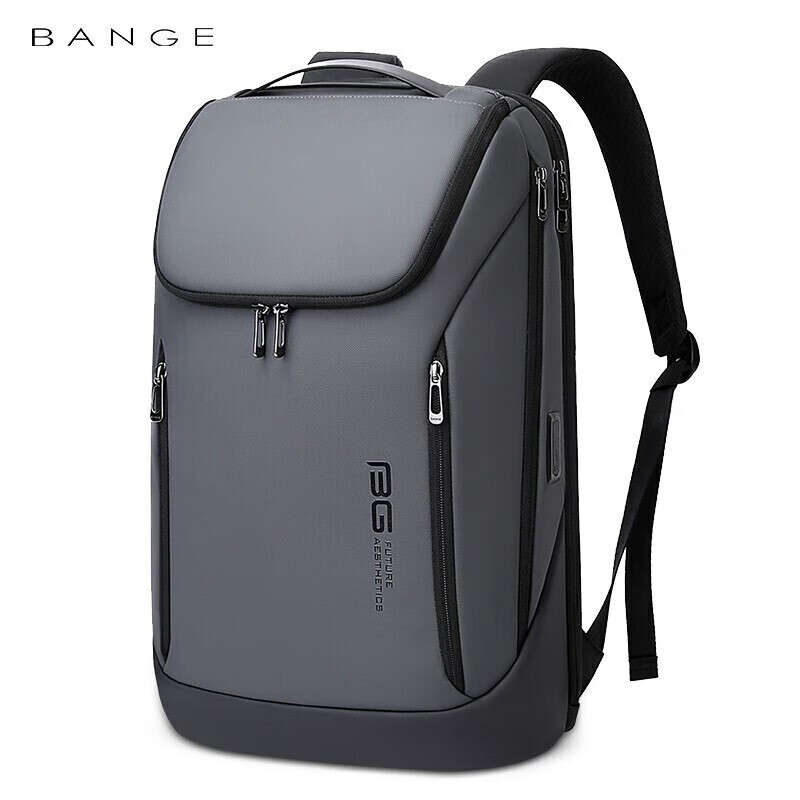 Bange Backpack, Men's Business Backpack, Large Capacity, College Student Schoolbag, Travel Bag, 16-Inch Laptop Bag