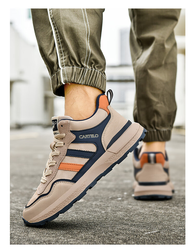 CARTELO Men's New Casual Sports Sneakers, Summer And Autumn Retro Versatile Outdoor Hiking Travel Commuting Dad Shoes 11