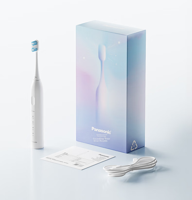 Panasonic Electric Toothbrush, Imported Soft Bristles, Antibacterial Cleaning, Only Needs to Be Recharged 4 Times in A Year, Adult Student Couple Style, New Year's Day Birthday Gift for Men And Women, DC031 Purple Subsidies 15