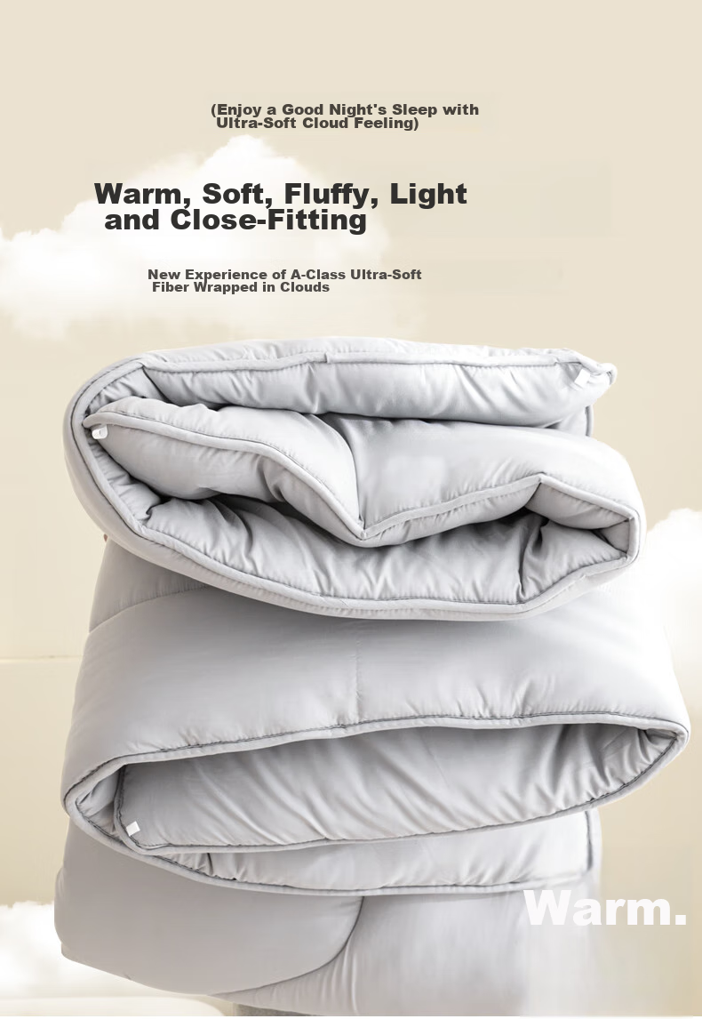 CROWN Comforter for Spring And Autumn, Air Conditioning Quilt for 1.5x2 Meter Bed, Duvet Insert, Dormitory Single Bed All-Season Fiber Cotton Quilt, 3.5 Jin Weight 1