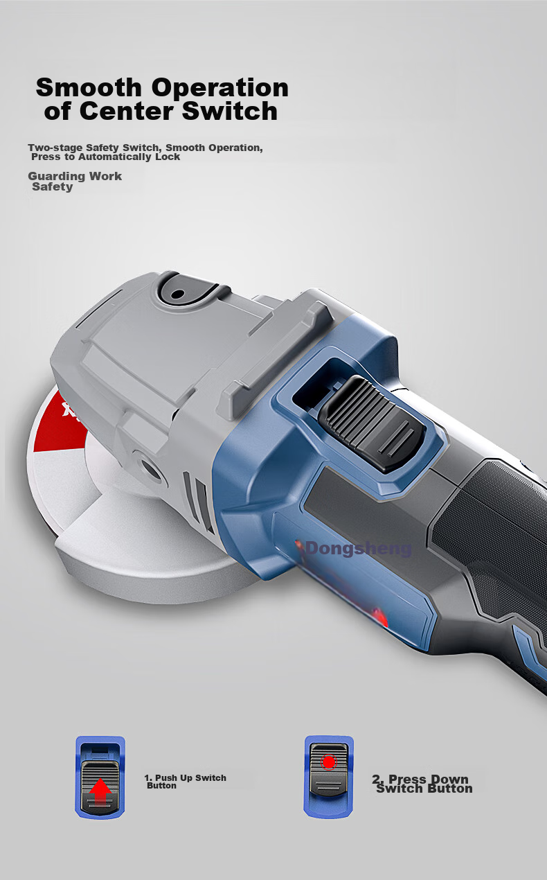 Dongcheng 20V Brushless Cordless Angle Grinder WSM03-100S, Lithium Battery Multi-Function Cutting Machine, Hand Grinder, Polisher 8