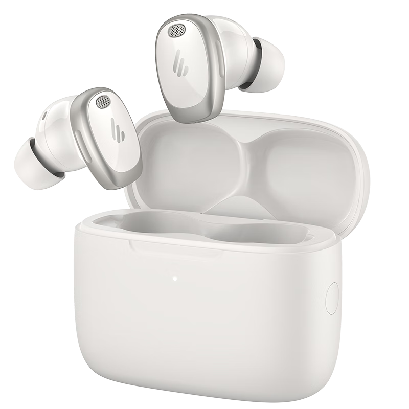 EDIFIER NeoDots In-Ear Closed-Back Noise-Cancelling Bluetooth Headphones, 49dB Noise Cancellation, 54h Battery Life, Compatible with Apple, Huawei, Xiaomi, OPPO Phones, Misty White