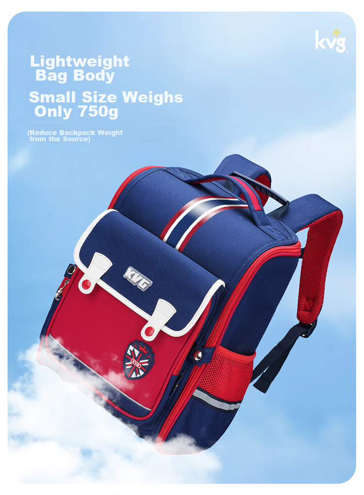 KVG Schoolbag for Primary School Students, Children's Backpack with Spine Protection And Load Reduction, Suitable for Grades 1-3, Double Shoulder Bag for Boys And Girls 4