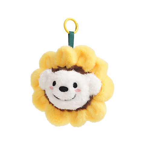 JOY&DOGA Sunflower JOY Plush Keychain Cute Plush Doll Bag Charm