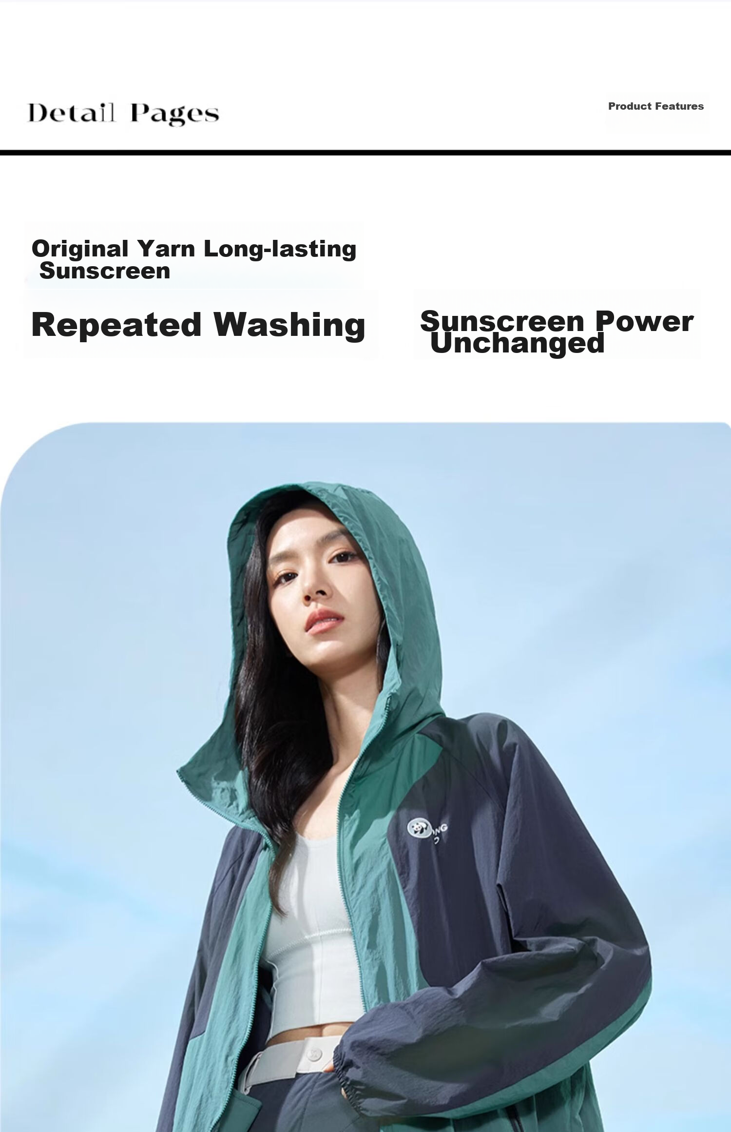 CAMEL Outdoor Sun Protection Jacket Colorblock Unisex Original Yarn UV Protection Lightweight Colorblock Sun Protection Coat A34BF00020 3XL 5