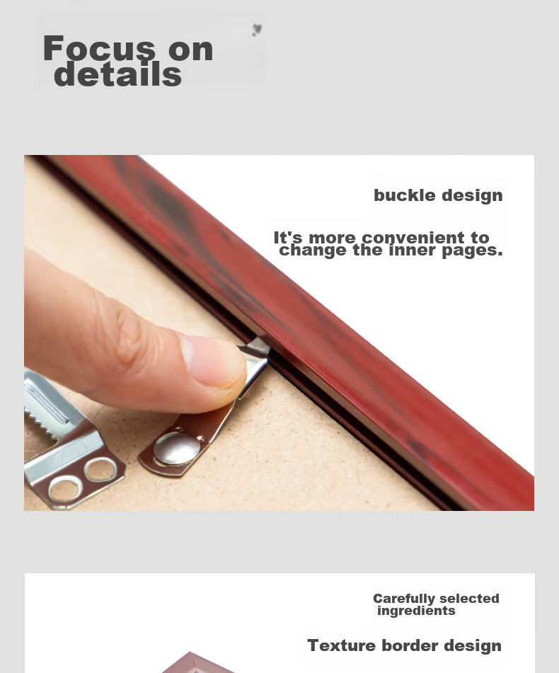 Deli A3 Business License Frame Certificate Holder, Industrial And Commercial Registration Certificate Frame Display Board, Horizontal And Vertical Document Frame Picture Frame File Holder Wood Grain Imitation Yellow TF113 11