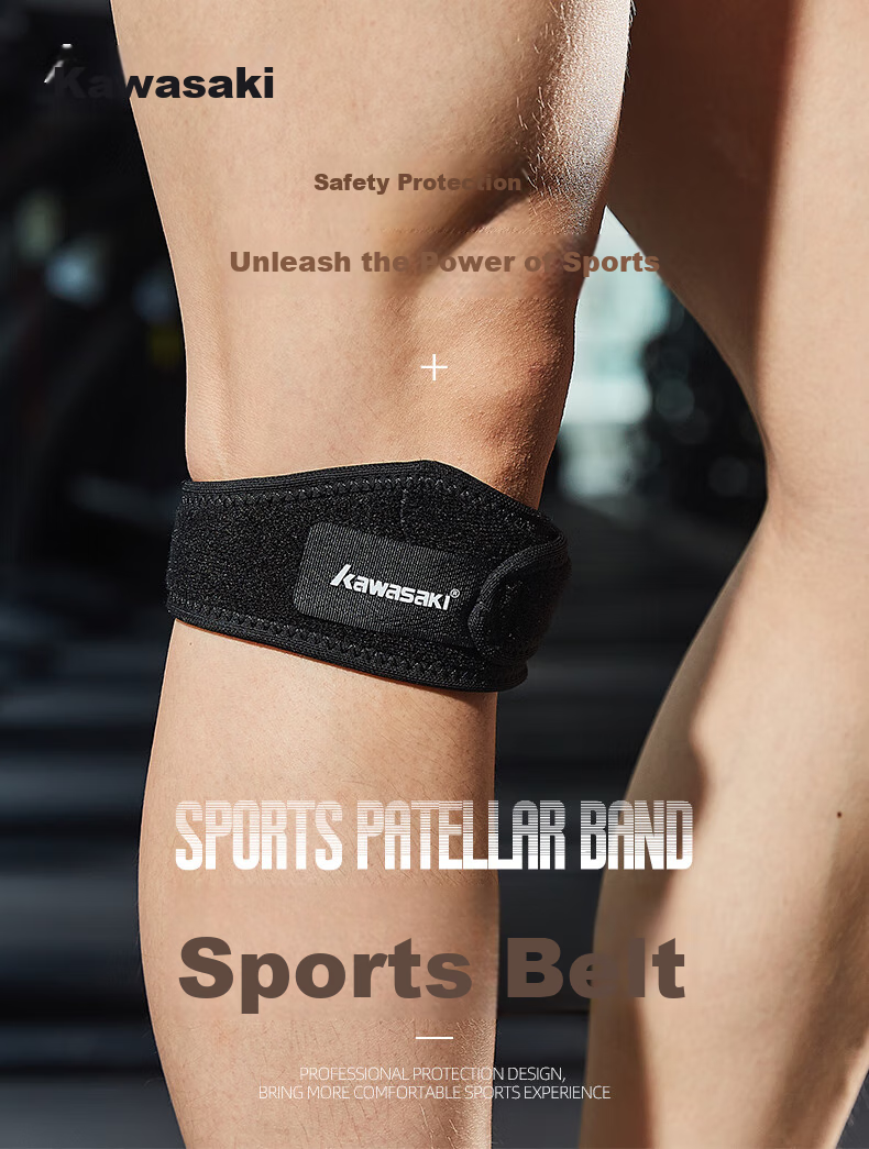 KAWASAKI KF-3403 Patellar Strap, Single Pack, Sports Protective Gear for Badminton, Basketball, And Running 1