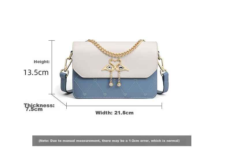 Aiqinghai Leather Handbag, Women's Crossbody Bag, Shoulder Bag, Small Square Phone Bag, Practical Birthday And Mother's Day Gift for Mom 7