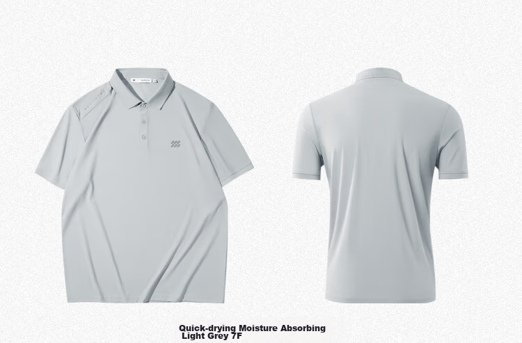 HLA Short-Sleeve Polo Shirt for Men, Moisture-Wicking And Quick-Drying, Summer Lightweight Outdoor Style 15