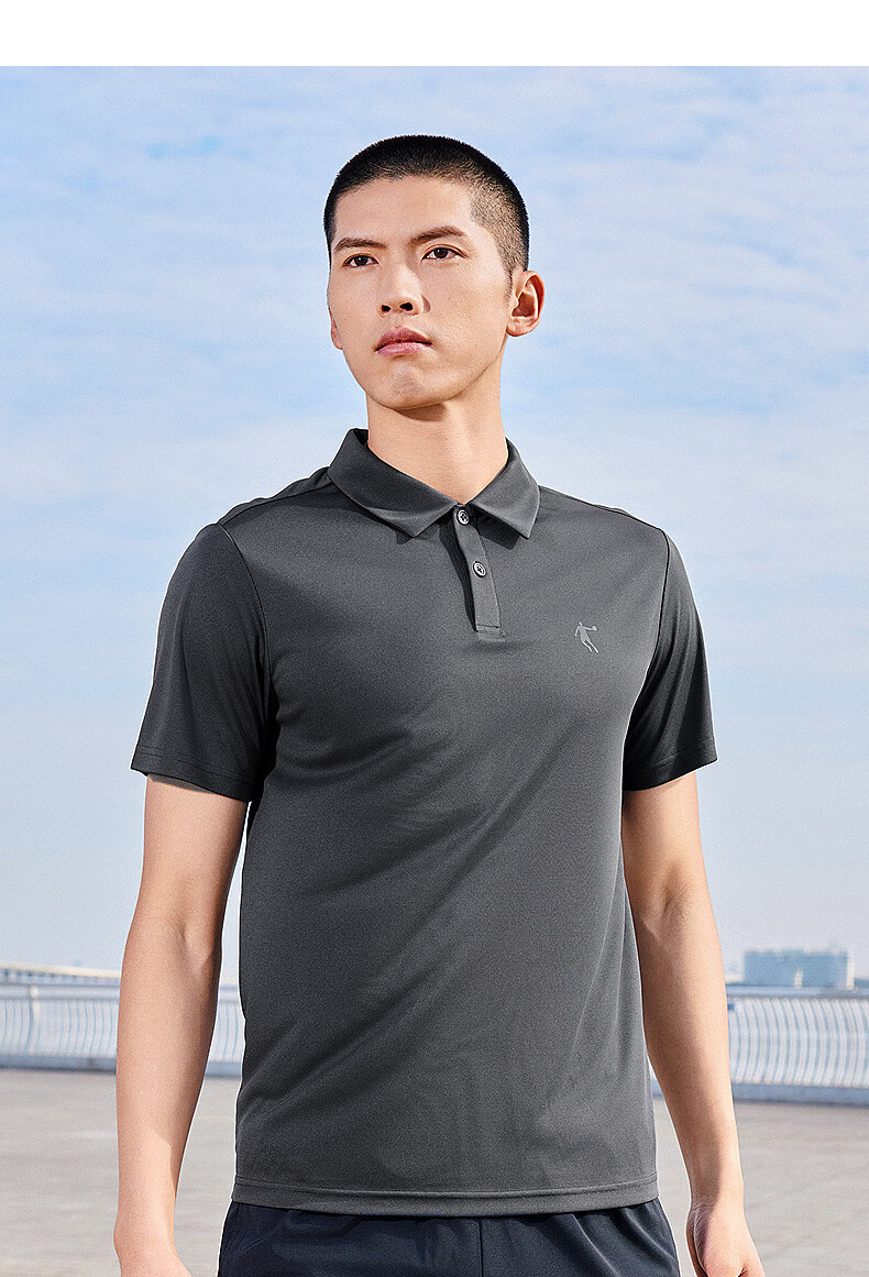 QIAODAN POLO Shirt, Men's T-Shirt, Comfortable Business Casual, Summer Quick-Dry Short Sleeve, Men's Sports Top 12