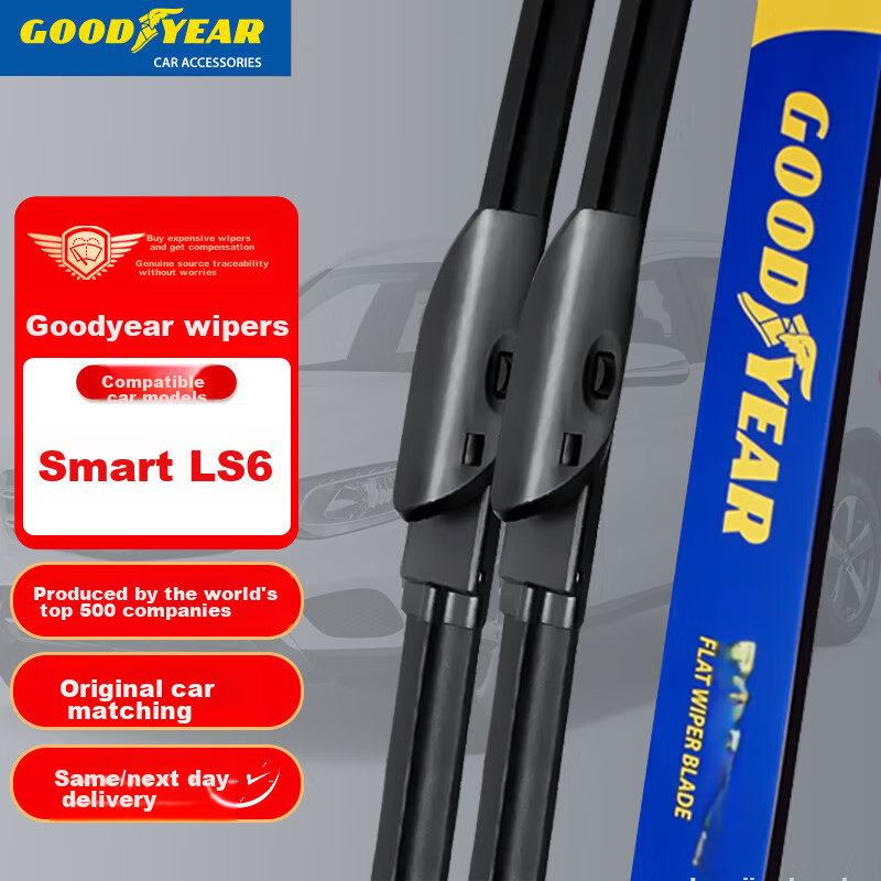 Комплект стеклоочистителей Goodyear Langjing для Zhijie LS6 (2022-2024), бескаркасные, 2 шт.