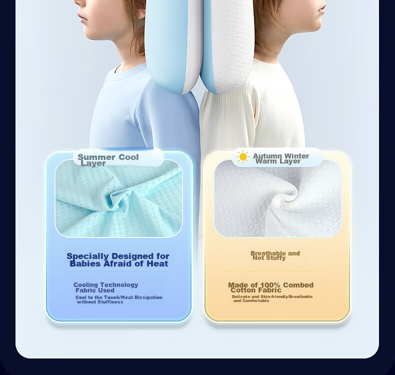 Hoag Children's Pillow for 6 Months to 3 Years Old, Baby Neck Support Pillow, Newly Designed H1 Stage 30